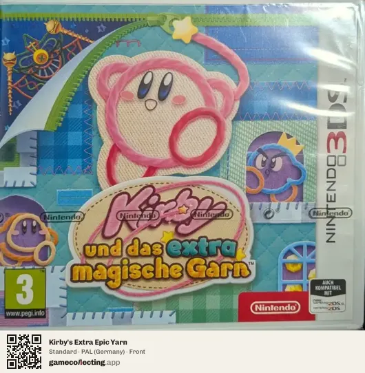 Kirby's Extra Epic Yarn Nintendo 3DS, Germany box front