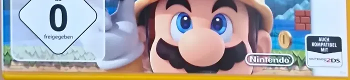 Super Mario Maker for Nintendo 3DS, the USK square on its front