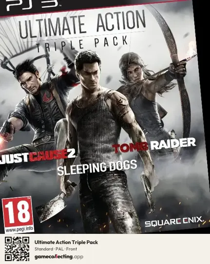 Ultimate Action Triple Pack PlayStation 3, PAL box front