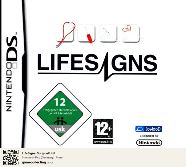 LifeSigns: Surgical Unit Nintendo DS, Germany box front