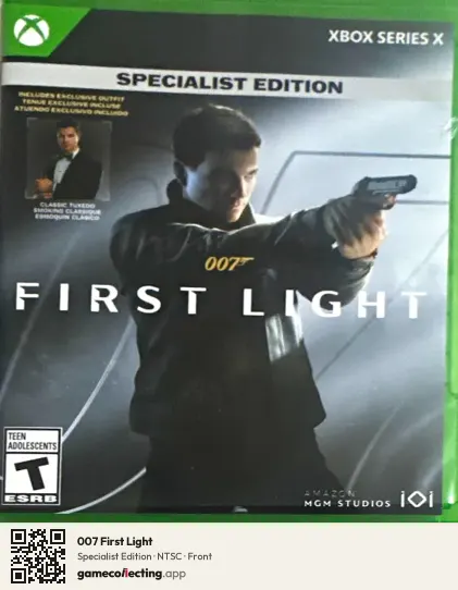 007 First Light Xbox Series X, NTSC box front