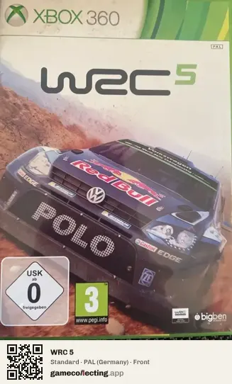 WRC 5 Xbox 360, Germany box front