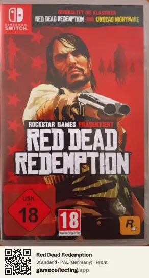 Red Dead Redemption Nintendo Switch, Germany box front