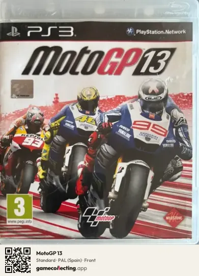 MotoGP 13 PlayStation 3, Spain box front