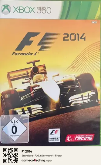F1 2014 Xbox 360, Germany box front
