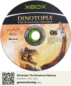 Dinotopia: The Sunstone Odyssey Xbox, PAL disc