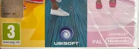 Just Dance Kids 2014, the PEGI square on its front