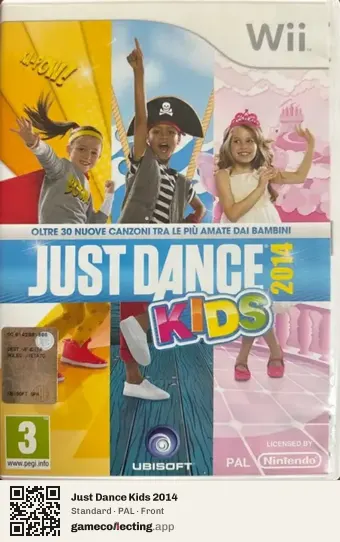Just Dance Kids 2014 Nintendo Wii, PAL box front