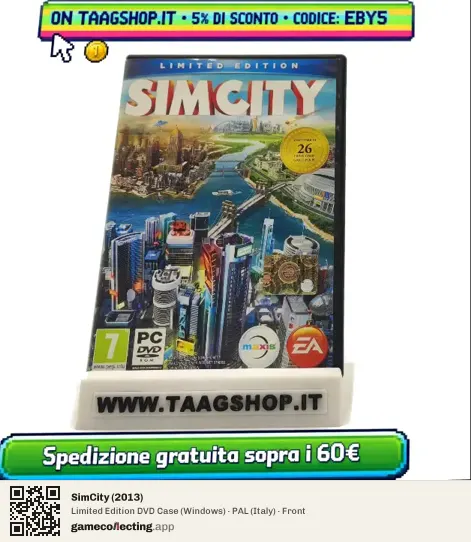 SimCity (2013) Computer, Italy box front