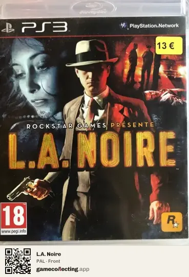 L.A. Noire PlayStation 3, PAL box front
