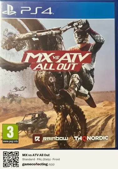 MX vs ATV All Out PlayStation 4, Italy box front