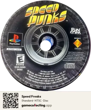 Speed Freaks PlayStation, NTSC disc