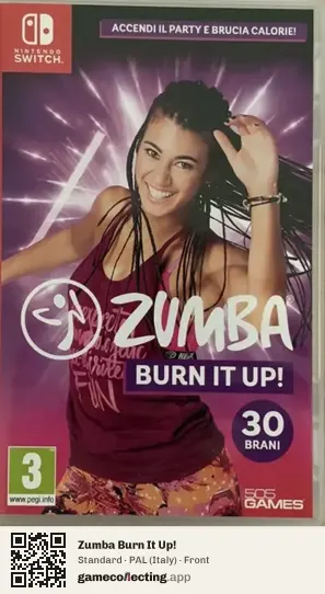 Zumba Burn It Up! Nintendo Switch, Italy box front