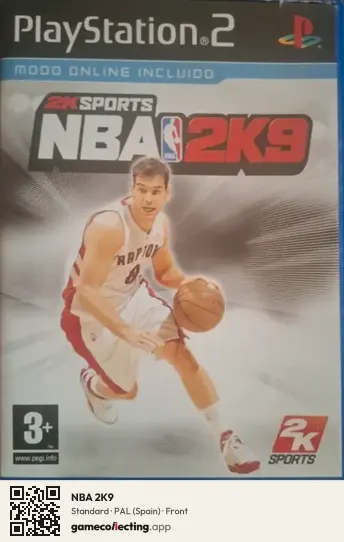 NBA 2K9 PlayStation 2, Spain box front