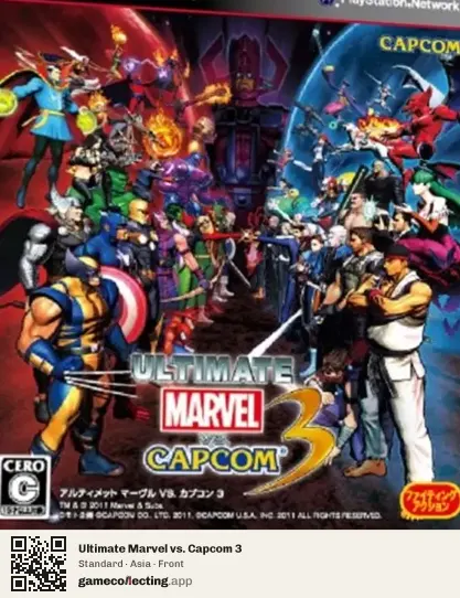 Ultimate Marvel vs. Capcom 3 PlayStation 3, Asia box front