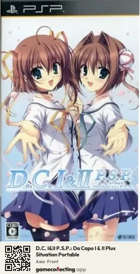 D.C. I&II P.S.P.: Da Capo I & II Plus Situation Portable PlayStation Portable, Asia box front