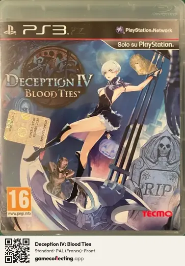 Deception IV: Blood Ties PlayStation 3, France box front