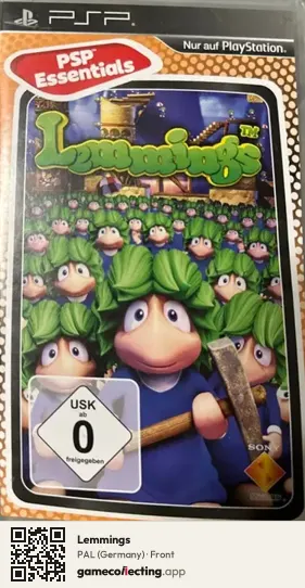 Lemmings PlayStation Portable, Germany box front