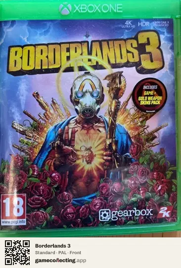 Borderlands 3 Xbox One, PAL box front