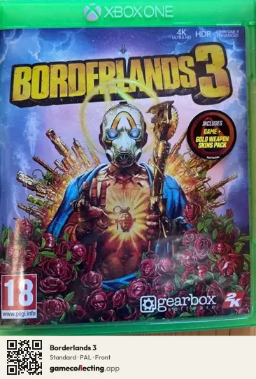 Borderlands 3 Xbox One, PAL box front
