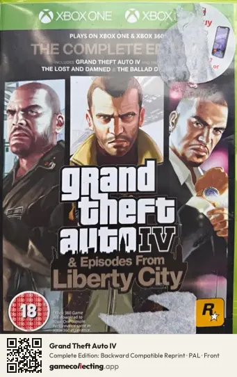 Grand Theft Auto IV Xbox 360, PAL box front