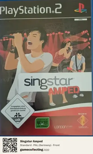Singstar Amped PlayStation 2, Germany box front
