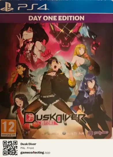 Dusk Diver PlayStation 4, PAL box front