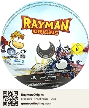 Rayman Origins PlayStation 3, PAL disc
