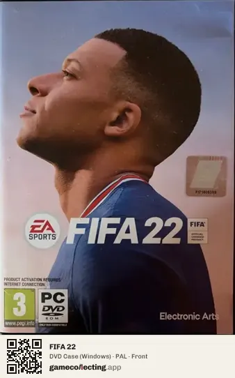 FIFA 22 Computer, PAL box front