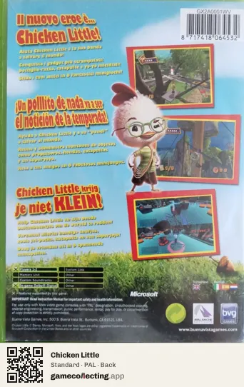 Chicken Little Xbox, PAL box back