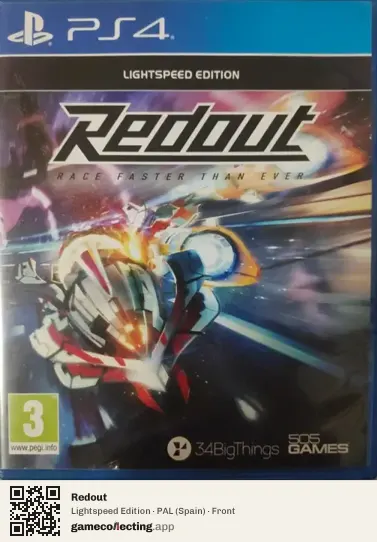 Redout PlayStation 4, Spain box front