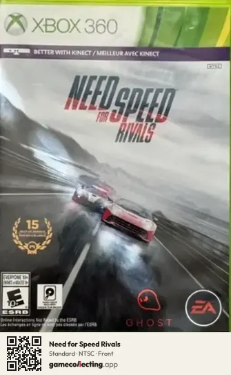 Need for Speed Rivals Xbox 360, NTSC box front
