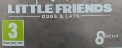 Little Friends: Dogs & Cats, the PEGI square on its front