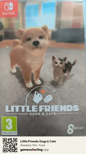 Little Friends: Dogs & Cats Nintendo Switch, PAL box front