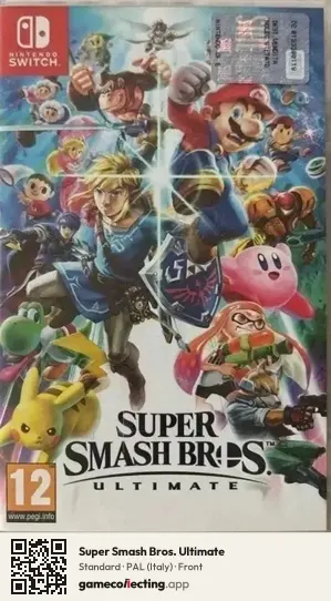 Super Smash Bros. Ultimate Nintendo Switch, Italy box front