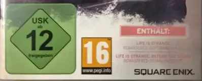 Life is Strange: Arcadia Bay Collection, the USK square on its front