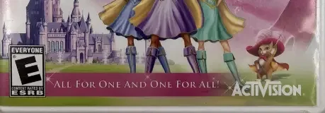 Barbie and the Three Musketeers, the ESRB box on its front