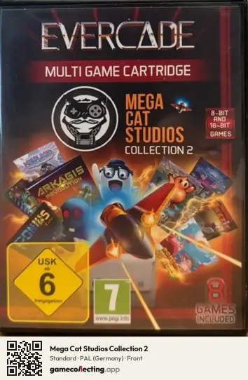 Mega Cat Studios Collection 2 Evercade, Germany box front