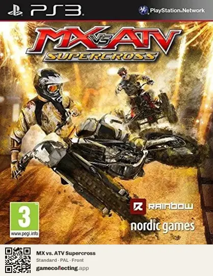 MX vs. ATV Supercross PlayStation 3, PAL box front