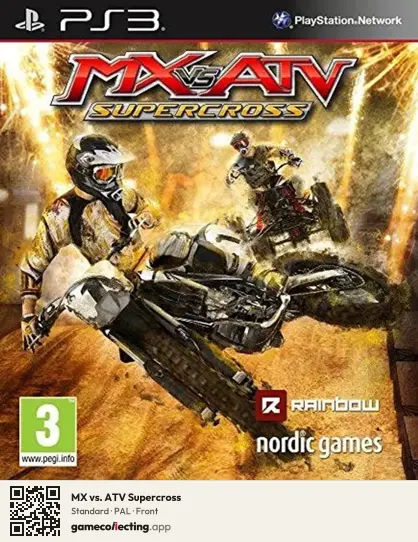 MX vs. ATV Supercross PlayStation 3, PAL box front