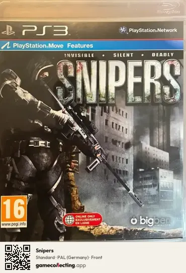 Snipers PlayStation 3, Germany box front