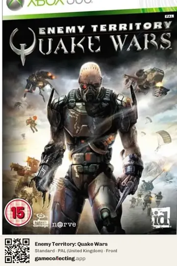 Enemy Territory: Quake Wars Xbox 360, United Kingdom box front