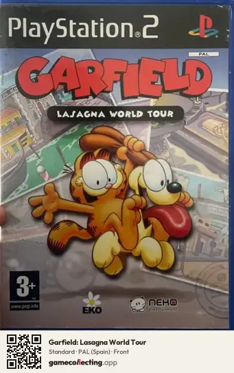 Garfield: Lasagna World Tour PlayStation 2, Spain box front