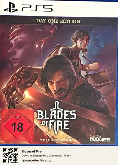 Blades of Fire PlayStation 5, Germany box front