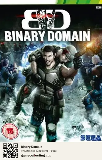 Binary Domain Xbox 360, United Kingdom box front