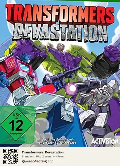 Transformers: Devastation Xbox One, Germany box front