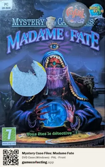Mystery Case Files: Madame Fate Computer, PAL box front