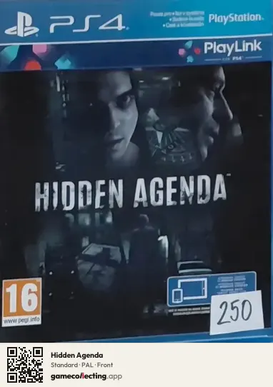 Hidden Agenda PlayStation 4, PAL box front