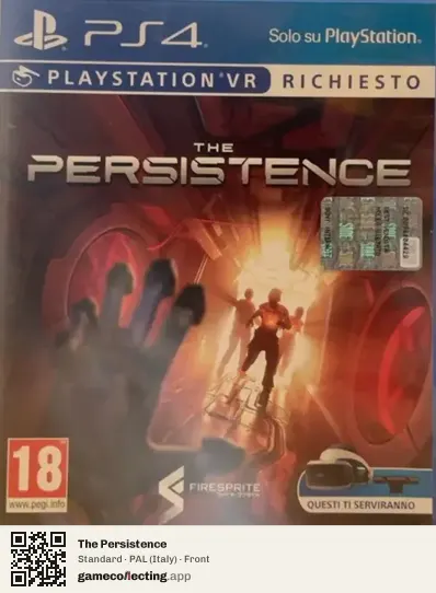 The Persistence PlayStation 4, Italy box front