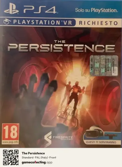 The Persistence PlayStation 4, Italy box front